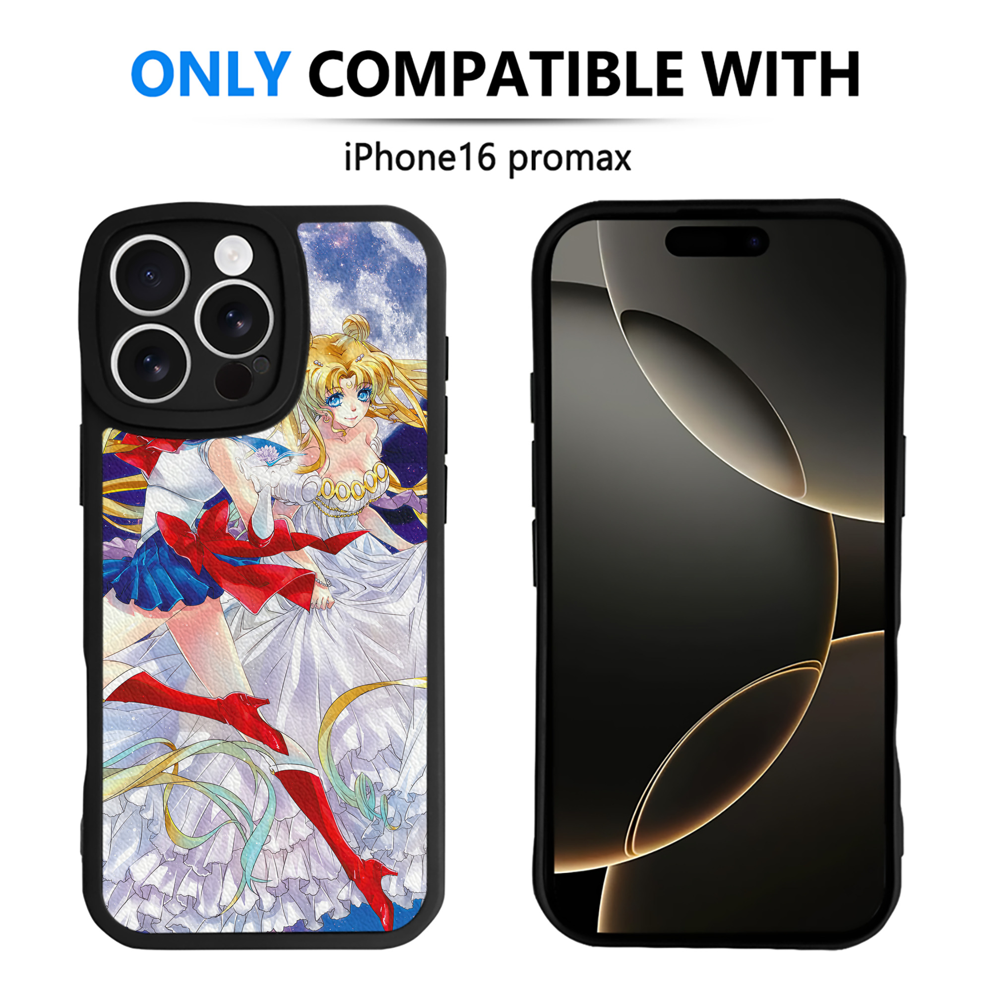 （画像用） 美少女戦士セーラームーン Sailor Moon 【iPhone 16シリーズ対応】シリコンスマホケース（レザー調） 材質：シリコン